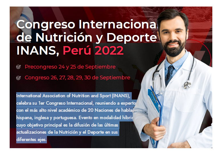 Congreso Internacional de Nutrición y Deporte INANS